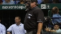 Home-plate ump Reliford exits