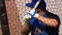 Beltran takes batting practice