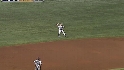 Lowrie's long throw
