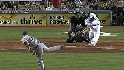 Manny grounds out