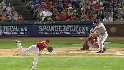 Anderson's first Red Sox hit