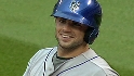 Wright singles in his return