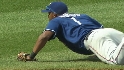 Andrus lays out to make the grab