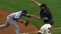 Loney collides with ump