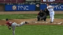 Stubbs' leadoff homer