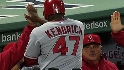 Kendrick scores on a wild pitch