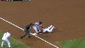 Velez's strong throw