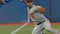 Mora throws from his knees