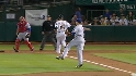 Cust's RBI infield hit