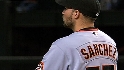 Sanchez's nine strikeouts