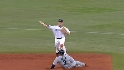 Encarnacion turns a double play