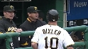 Bixler scores on wild pitch