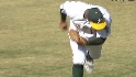 Davis' shoestring catch