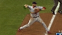 DeRosa's throw aids Dodgers