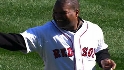 Henderson throws first pitch