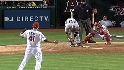 Lackey, ump exchange words