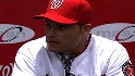 Pudge meets the media as a Nat
