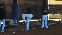 Pitching drills at Padres' camp