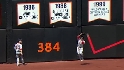 Jason Bay flies out to center fielder Nyjer Morgan.