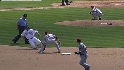Snyder nails Blake at second