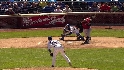 Carlos Lee strikes out swinging.