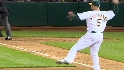 Kouzmanoff's strong throw