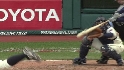 Sizemore clears the bags