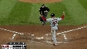 Milledge's strong throw