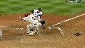Victorino scores on wild pitch