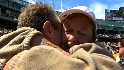Braden hugs his grandmother