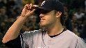 Hughes flirts with no-no