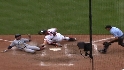 Play at the plate seals O's win