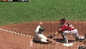 Matsui throws out Rowand at home