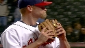 Wood tosses his glove