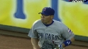 Fukudome's running grab