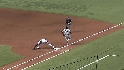Brignac's strong throw