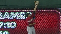 Lee's catch at the wall