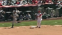 Aybar's strong throw