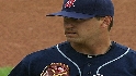 Huff finishes inning