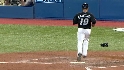 Bautista scores on wild pitch