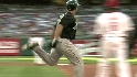 Stanton's first career hit