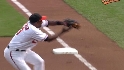 Tejada's strong throw