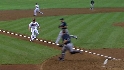 Johnson scores on wild pitch