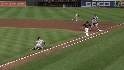 Dickey's strong throw
