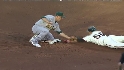 Fox's strong throw