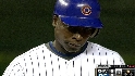 Soriano gets the game's first hit