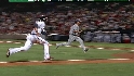 Heyward scores on wild pitch
