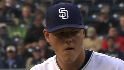Latos strikes out seven