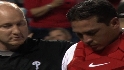 Ruiz injured by broken bat