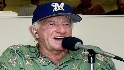 Uecker visits radio booth
